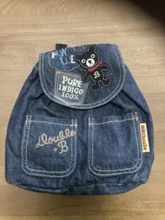 【ミキハウス・ダブルB 】デニムリュック