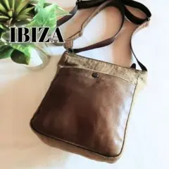 良品 イビザ レザー ナイロン ポシェット ショルダーバッグ レディース メンズ