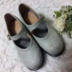 あしながおじさん ストラップ チャンキーヒール パンプス 22.5