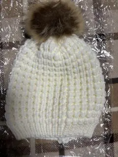 【新品】白ニット帽