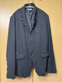 コムデギャルソン 94AW メタモルフォシス　ジャケット　アーカイブ　ブラック 1994AW offbeat humor 縮絨期 COMME des GARCONS HOMME PLUS