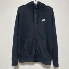 Nike ブラック ジップアップパーカー