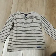 babyGap ベージュストライプ長袖Tシャツ