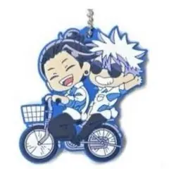 呪術廻戦 懐玉・玉折 でふぉラバ！ラバーキーホルダー　五条悟 夏油傑