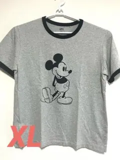 ユニクロ　UT ミッキーマウスTシャツ半袖　 XL グレー
