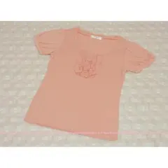 OFUON オフオン シフォンフリルが可憐な 半袖 カットソー/38のサムネイル