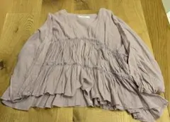 cheek ピンク　ブラウス　春服