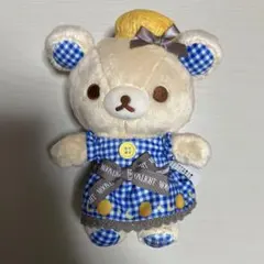 いつでもいっしょ♪コリラックマ チェックワンピースとキャスケット帽