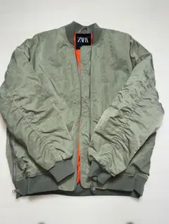 ZARA ザラ　MA-1 ジャケット ブルゾン　オリーブグリーン　カーキ
