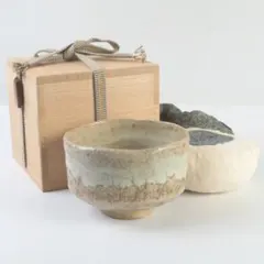茶道具　赤膚焼　茶碗　仕覆付　時代箱　M　A654