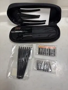 ナリス、メイク用具セット 黒ケース付き メイクブラシセット ブラックのサムネイル