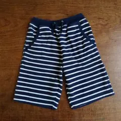 【GU】ストライプハーフパンツ