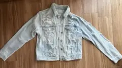 FOREVER 21 ダメージデニムジャケット M