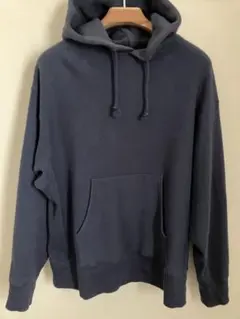 US1152 スウェットパーカー　ネイビー　リバースウィーブ