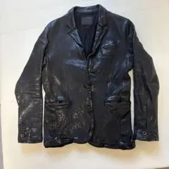 r*1様 バックラッシュ ジャパンカーフ製品洗い フーディライダースジャケットホ ISAMU KATAYAMA BACKLASH - Japan Calf Garment Wash Hoodie
