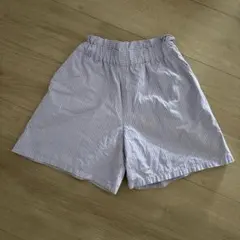 UNIQLO ギンガムチェック　ショートパンツ　ハーフパンツ　紫　130