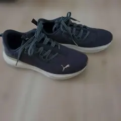 PUMA SOFTFOAM＋スニーカー ブラック ゴールド レディース