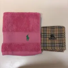 Ralph Lauren Burberry ハンカチ2枚セット