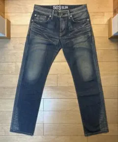 EDWIN 503【EG5032】SLIM ストレートデニム［32］日本製