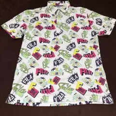 最終値下げ‼️新品未使用‼️1~2日発送‼️FILAGOLFポロシャツLカラフル総柄