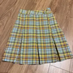 チェックプリーツスカート