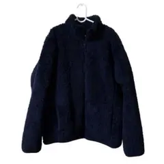 UNIQLO ボアフリースジャケット 160 ネイビー