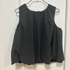 【新品】coca バルーンノースリーブ トップス チャコール Mサイズ