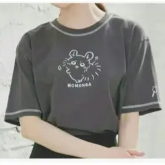 おまけ付★Ｌ★ 完売 ちいかわ ハニーズ Tシャツ モモンガ チャコールグレーのサムネイル