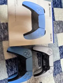 PS5 コントローラー 青/白 2個セットジャンク(ドリフト現象)あり