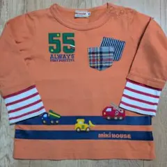 MIKI HOUSE オレンジ Tシャツ 90