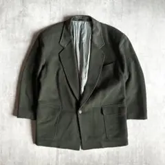 【OLD LANVIN】カシミヤ混合　テーラードジャケット　1つボタン　古着