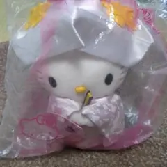 ハローキティ 和服風ぬいぐるみ タグ付き