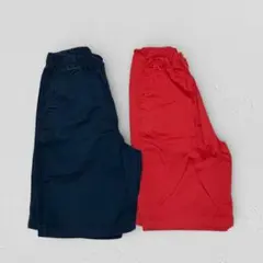 【2枚セット】UNIQLO ユニクロ　イージーショートパンツツイル　150