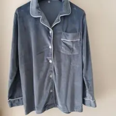 ベロアパジャマセット LLサイズ・ブルー