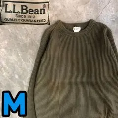 10T7492 L.L.Bean コットン　ニットセーター　アウトドア　古着