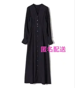 バックリボンボリュームスリーブワンピ ース