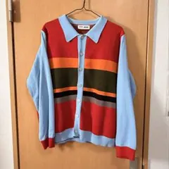 TTT_MSW Border Knit Cardigan カーディガン TTTMSW - Border Knit Shirt Cardigan (size-L) ¥18000+tax | KODONA