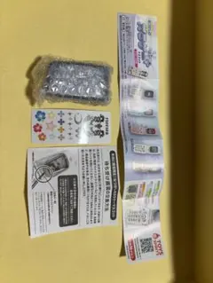 なつかしのガラケー＋マスコットデコシール付き　ブラック