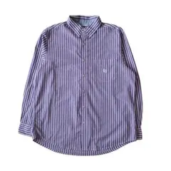 【チャップス・ストライプ】CHAPS 長袖ストライプシャツ