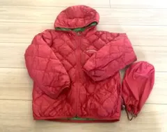 mont-bell リバーシブルダウンコート120㎝ 収納袋有