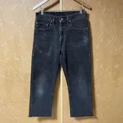 90s カナダ製 リーバイス 505 サルファブラック カットオフ アンクル