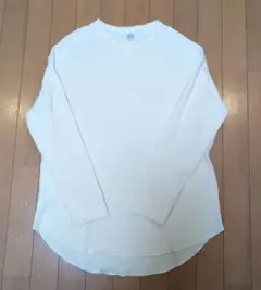 着用1回のみ！フルーツオブザルーム　サーマルカットソー　オフホワイト　L