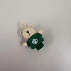 スターバックス スタバ　ドリンクキャップ　ベアリスタ　初代　緑