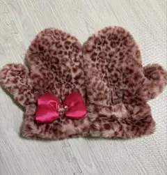最終　ディズニー　ミニー　ヒョウ柄　手袋