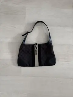 GUCCI グッチ ジャッキー GGキャンバス ワンショルダーバッグ ブラック