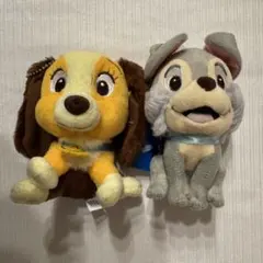 ディズニー　わんわん物語　レディ＆トランプ ぬいぐるみチャーム　セット販売
