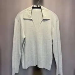 UNIQLO ウォッシャブルニットリブポロセーター