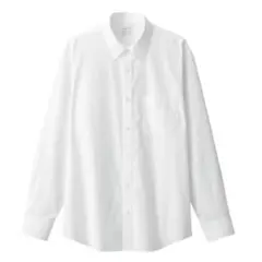 【MUJI 無印良品】紳士 洗いざらしブロード長袖シャツ S 完売品 ホワイト