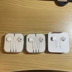 【未使用】Apple 純正イヤホン 3個セット