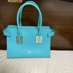LANVIN ターコイズ ショルダーバッグ